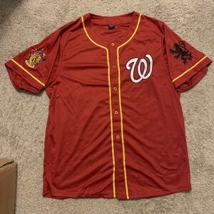 Washington Nationals Harry Potter Gryffindor House Jersey - Brand New, Sz Large
